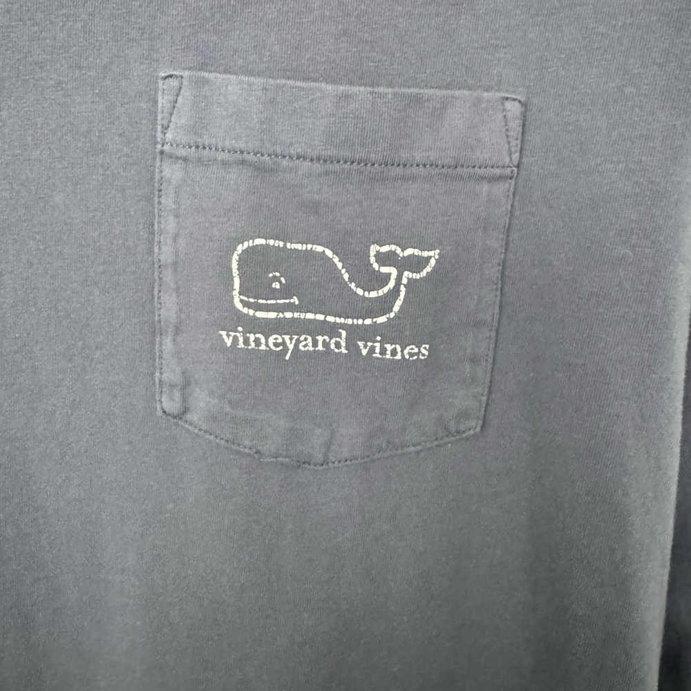 Vineyard Vines Men's Dark Blue Long Sleeve Tee - Picture 4 of 4